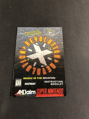 revolution x snes manual UK