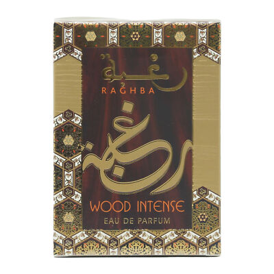 Lattafa Perfumes Raghba Wood Intense Eau de Parfum For Men 3.4oz Spray, NEW!