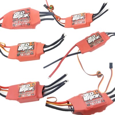 Electronic Red Brick Brushless Speed Controller For ESC BEC Ship Model Parts