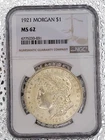 1921-P Morgan Dollar NGC MS 62