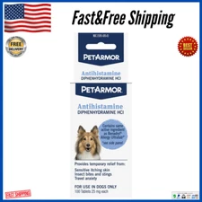 PetArmor Antihistamine Allergy Relief for Dogs, Easy-to-Use Allergy Medicine....