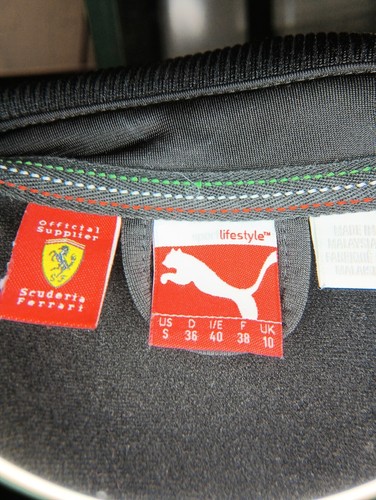 Ferrari Puma Formula One Racing Jacket Black Funnel Neck Women’s Small - Picture 2 of 6