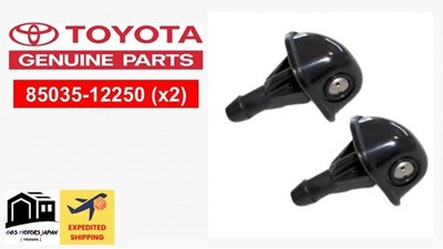 TOYOTA OEM 85035-12250 (x2) LEVIN AE86 Front Windshield Washer Nozzle Pair Set