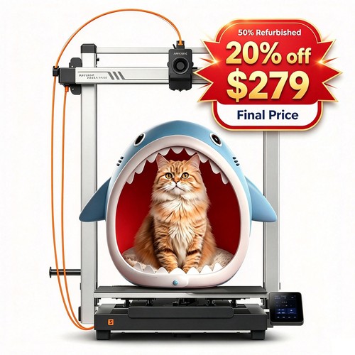 【Refurbished 50%】ANYCUBIC Kobra 3 Max FDM 3D Printer 420x420x500mm NO ACE Pro