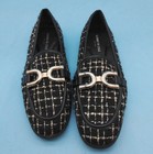 Kenneth Cole Black Plaid Tweed Loafers Women's Size 7.5M — photo 3