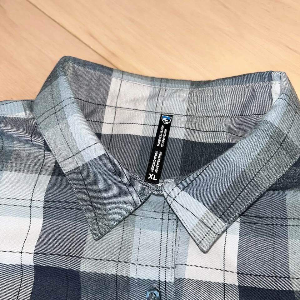 Camisa Kuhl Tess Franela Abotonada Manga Larga *Bordada Para Mujer XL Foto 3 de 4