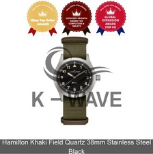 Hamilton Khaki Field Quartz 38mm Stainless Steel Black Express