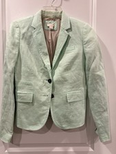 J Crew Blazer Mint Green Sz 2
