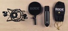 Rode NT1 Condenser Microphone with SM6 Shock Mount and Pop Filter