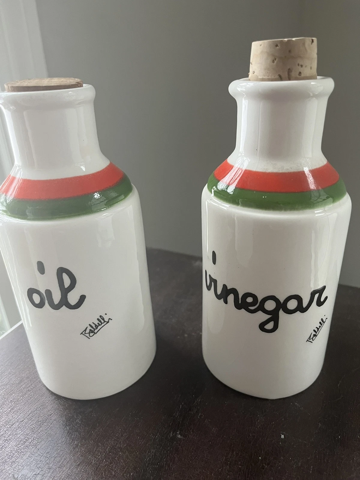 Baldelli Oil And Vinegar Bottles Carafes