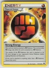 Strong Energy 115/124 Uncommon Fates Collide Pokemon Moderately Played