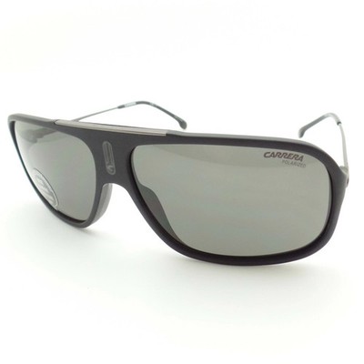 CARRERA COOL 65 SUNGLASSES - MATTE BLACK FRAME, GRAY POLARIZED LENSES, 64-12-135