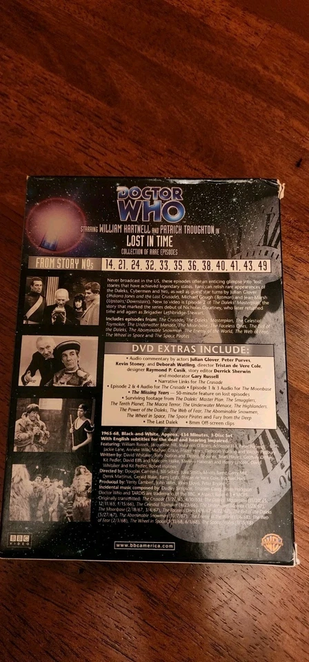 Dr. Who (BBC) Lost in Time (Collection of Rare Episodes) 3 disc DVD - Image 2 of 4