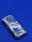 2.11 oz Hand Poured .999 Silver Loaf Bullion Bar by MKC,  cooling lines