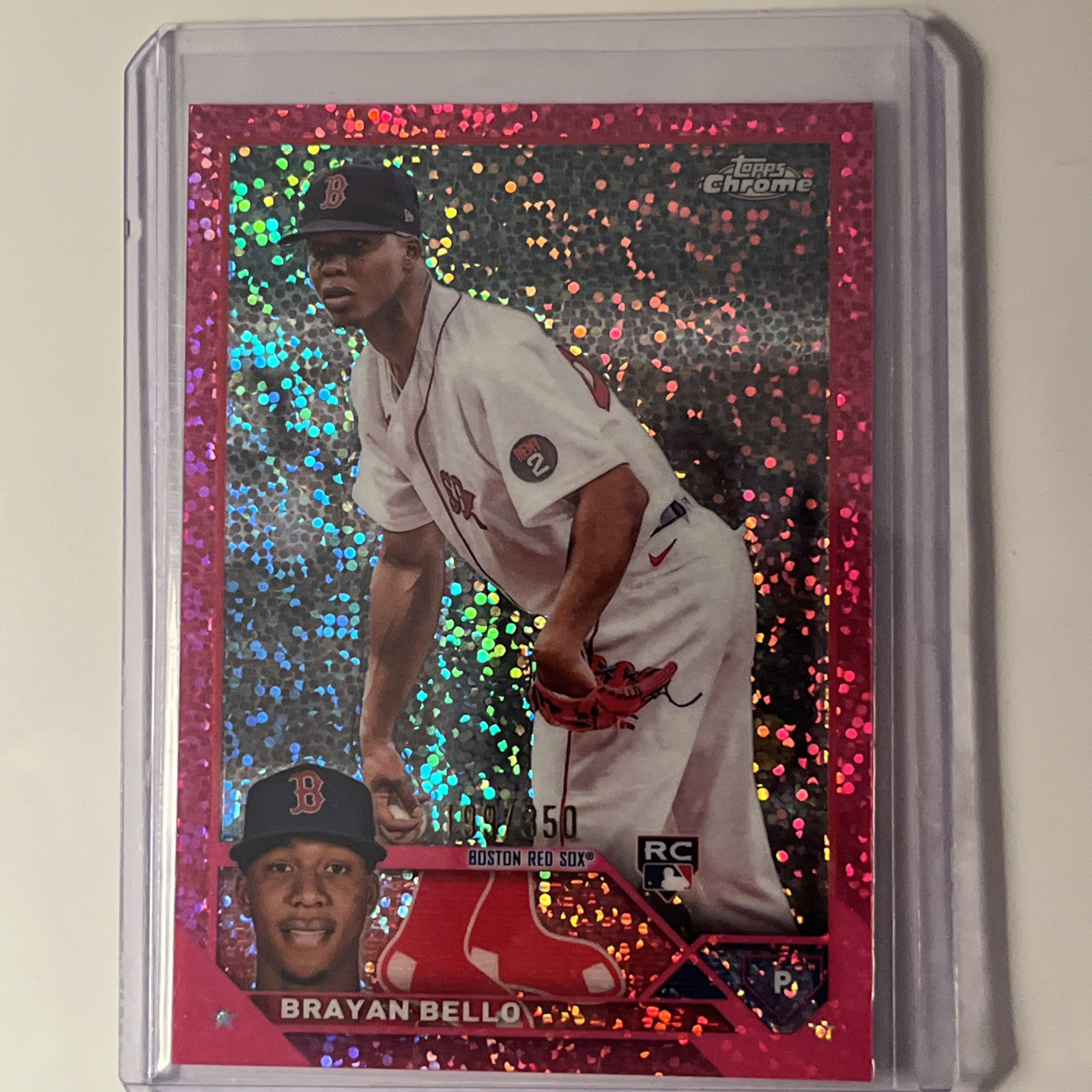2023 Topps Chrome - Magenta Speckle Refractor #57 Brayan Bello 199/350 (RC)