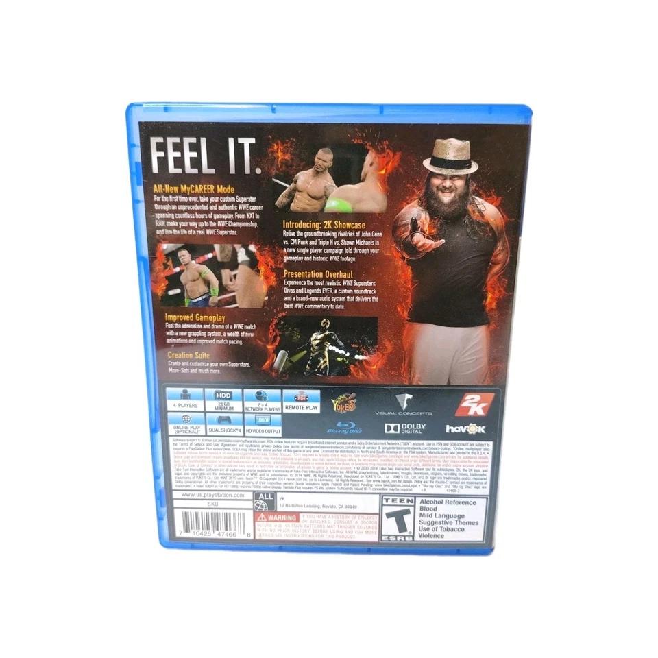 WWE 2K15 (Sony PlayStation 4) CIB Complete - Image 2 of 3