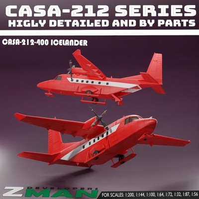 3d printed CASA-212-400 (ICELANDER) V2 plane aircraft fighter