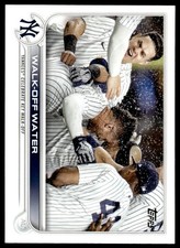 2022 Topps Baseball Card Walk-Off Water New York Yankees #119