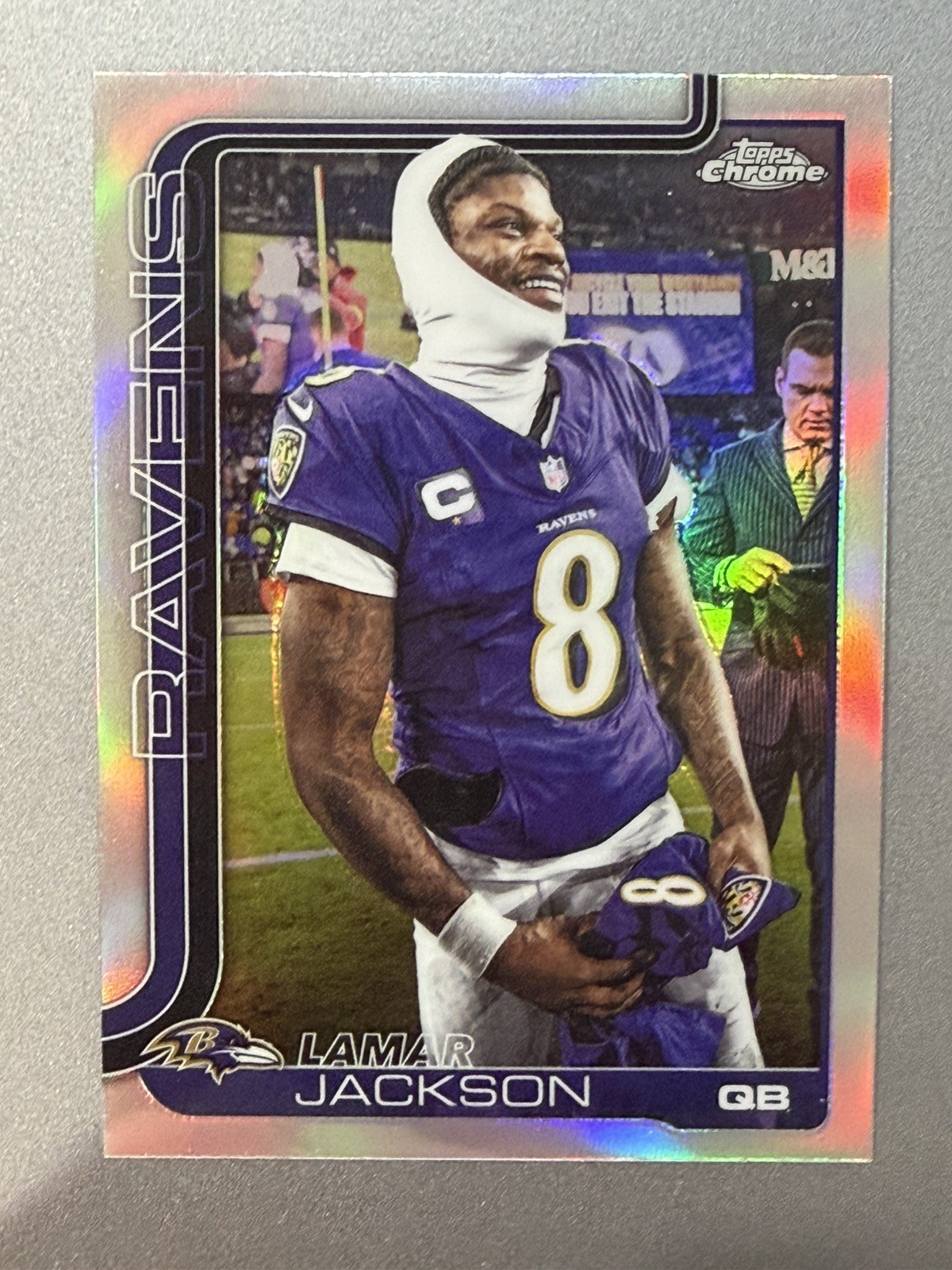 2025 Topps Chrome Lamar Jackson Image Variation SP #24 Ravens