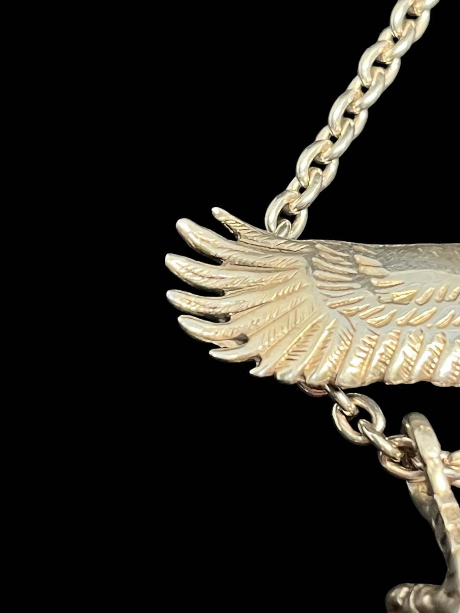 Native Design Silver 925 Eagle Feather Necklace w… - image 8