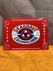Box4-#2 NOS Vintage Seagrave Co. Columbus Ohio Service Porcelain Sign 14”x10”