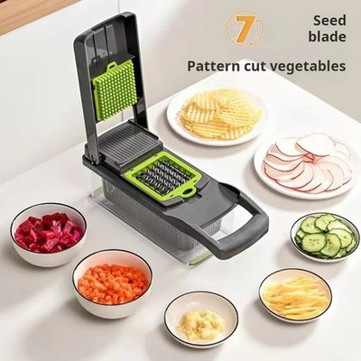 Multifunction Vegetable Cutter Kitchen Slicer Dicer Shredder Grater Tool