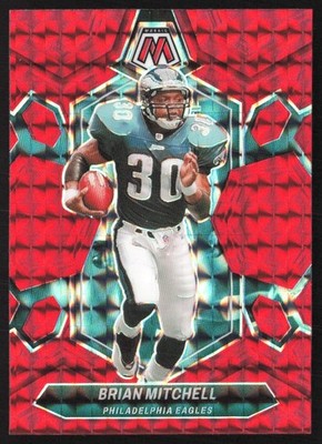 2024 Panini Mosaic Red Mosaic Prizm Brian Mitchell #227 TM2