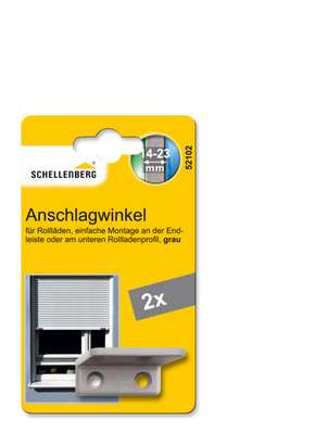SCHELLENBERG Anschlagwinkel Anschlagstopfen grau 52102 Rollladensystem mini/maxi