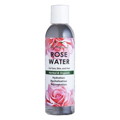 BY NATURES HERBAL & ORGANIC ROSE WATER FOR FACE SKIN AND HAIR 6OZ