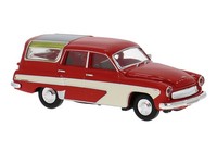 Wartburg 311 Camping Rot, H0 Auto Modell 1:87, Brekina 27120