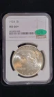 1924 Peace Dollar.   CAC    NGC MS66+