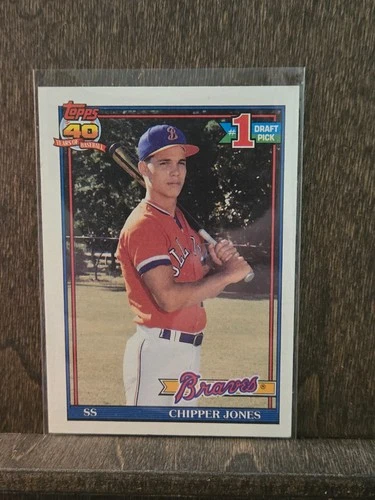 1991 Topps #333 Chipper Jones Rookie Atlanta Braves B
