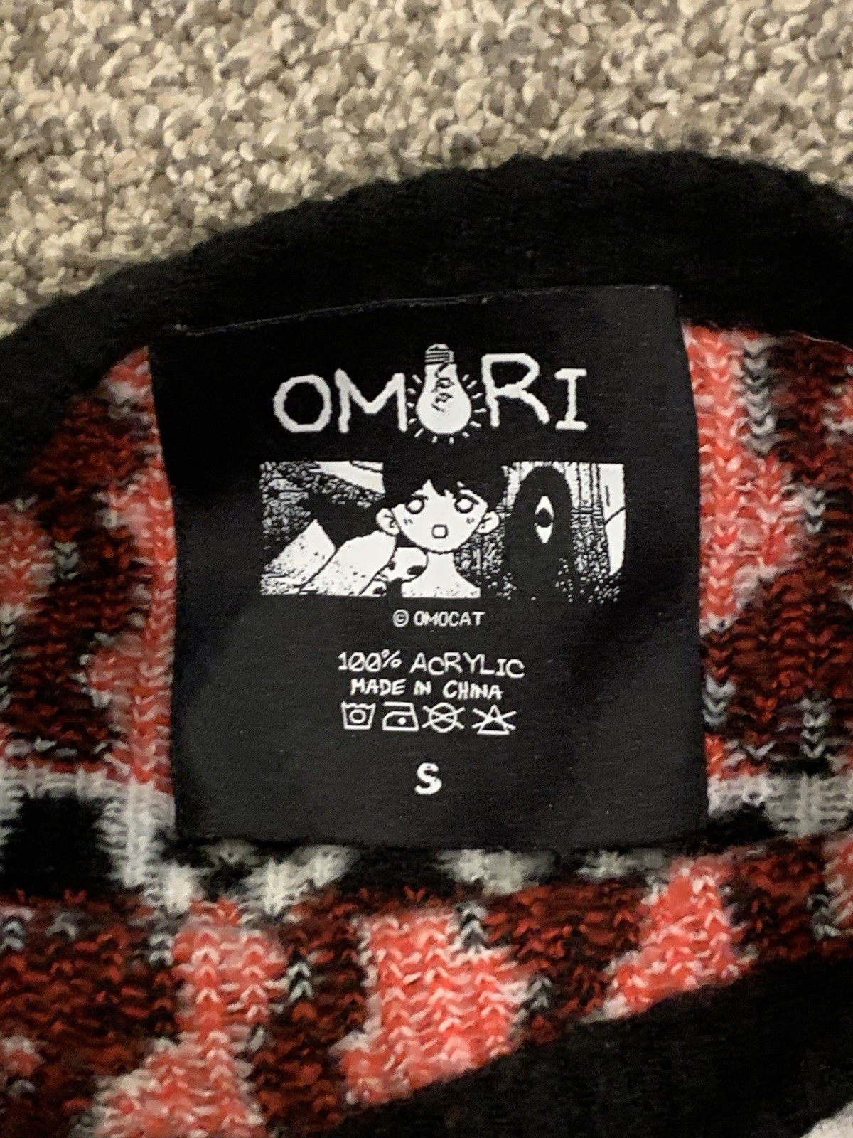 OMORI Geometric Patterned Knit Pullover Sweater B… - image 3