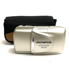 Olympus Stylus Epic Zoom 80 QD mju ii 35mm Film Camera TESTED Bad LCD See Photos