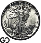 1942 Walking Liberty Half Dollar, Choice BU++