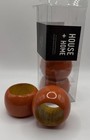 HOUSE + HOME CHUNKY NAPKIN RINGS Orange (Set of 4) NIB — photo 5