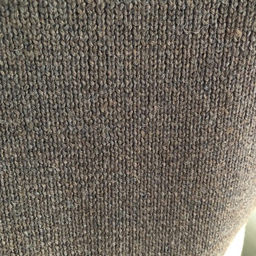 100% Cashmere Scarf Made In Scotland 12" x 66" Brown Tan Beige Houndstooth Check - Picture 5 of 6