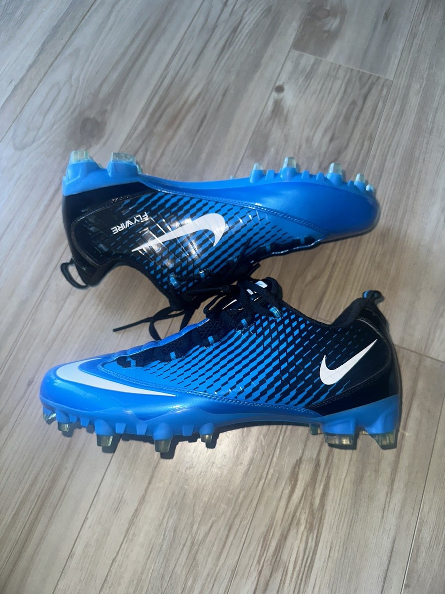 Nike Zoom Vapor Carbon Fly TD Carolina panthers SAMPLE Cleats Blue