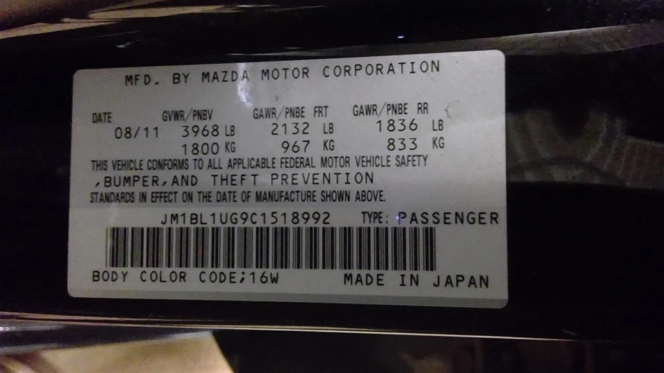 Automatic Transmission 5 Speed 2.0L VIN F 8th Digit Fits 12-13 MAZDA 3 928818 - Image 4 of 4