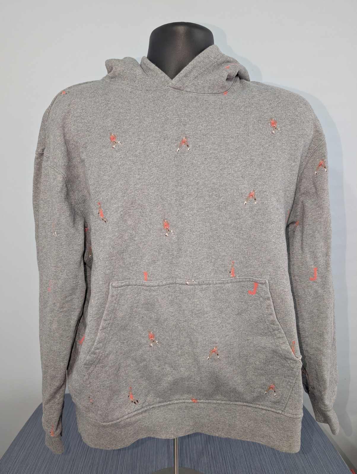 Nike Air Jordan AOP Jumpman Pullover Hoodie DC9707-063 Men's Size Large