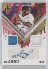 2021 Diamond Kings DK Material Signatures Holo Gold 24/99 Sixto Sanchez Auto 2o7