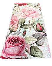 2-Pcs Pink Floral Colorful Window Curtains for Living Bedroom Home Decor 84"