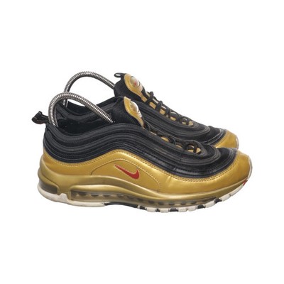 Nike, Trainingsschuhe, Größe: 41, model: air max 97, Gold/Schwarz, Herren #6x6