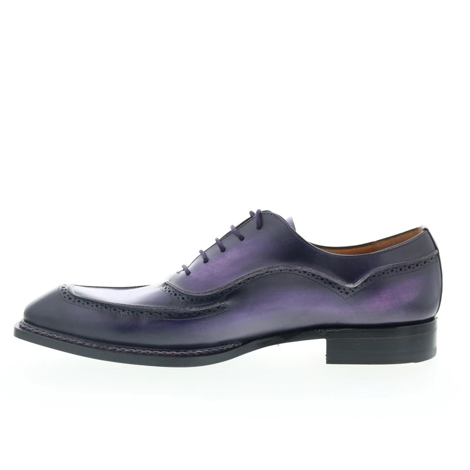 Mezlan Mez9 Mens Purple Leather Oxfords & Lace Ups Casual Shoes 10 - Image 3 of 4