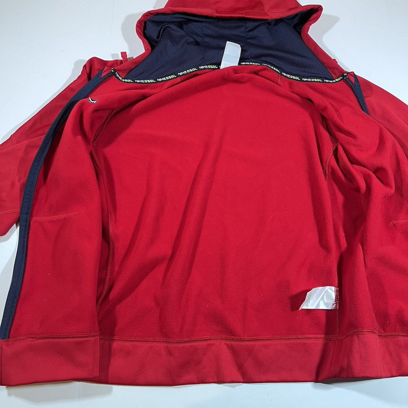 Boston Red Sox Nike Bsbl Therma Fit Full Zip Hooded Sweatshirt Men's Medium thumbnail 12