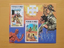 Djibouti Scout Scouts Scoutisme MNH neuf 605 606 1985 Bloc Luxe PERF