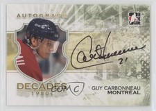 2010-11 ITG Decades 1980s Auto Guy Carbonneau #A-GCA Auto HOF 0i5j