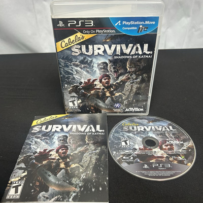 Cabela's Survival: Shadows of Katmai - Sony PlayStation 3 (PS3) CIB Works/Tested