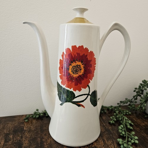 Caffettiera vintage Burleigh Ware Ironstone ceramica ottime condizioni Burslem Inghilterra - Foto 1 di 15