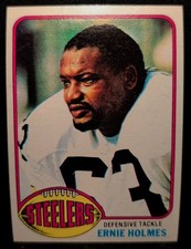 1976 Topps Ernie Holmes #9 Pittsburgh Steelers Defensive Tackle NMT-MT